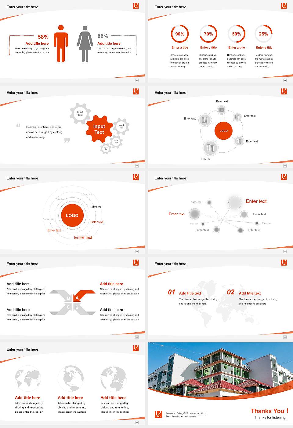 Eklavya University Course/Courseware Creation PPT Template16:9 ratio PPT effect preview image4