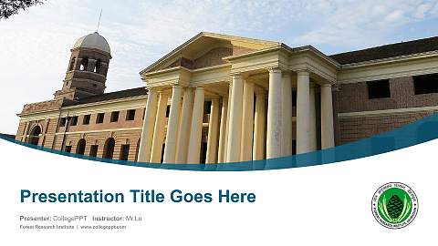 Forest Research Institute Course/Courseware Creation PPT Template