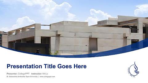 Dr. Babasaheb Ambedkar Open University Course/Courseware Creation PPT Template