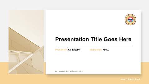 Dr. Harisingh Gour Vishwavidyalaya General Purpose PPT Template