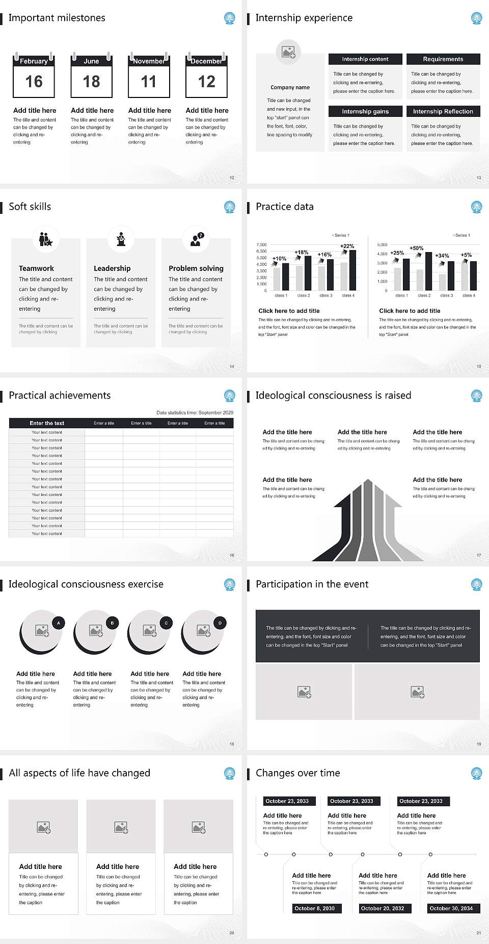 Gauhati University National Scholarship Defense PPT Template4:3 ratio PPT effect preview image3