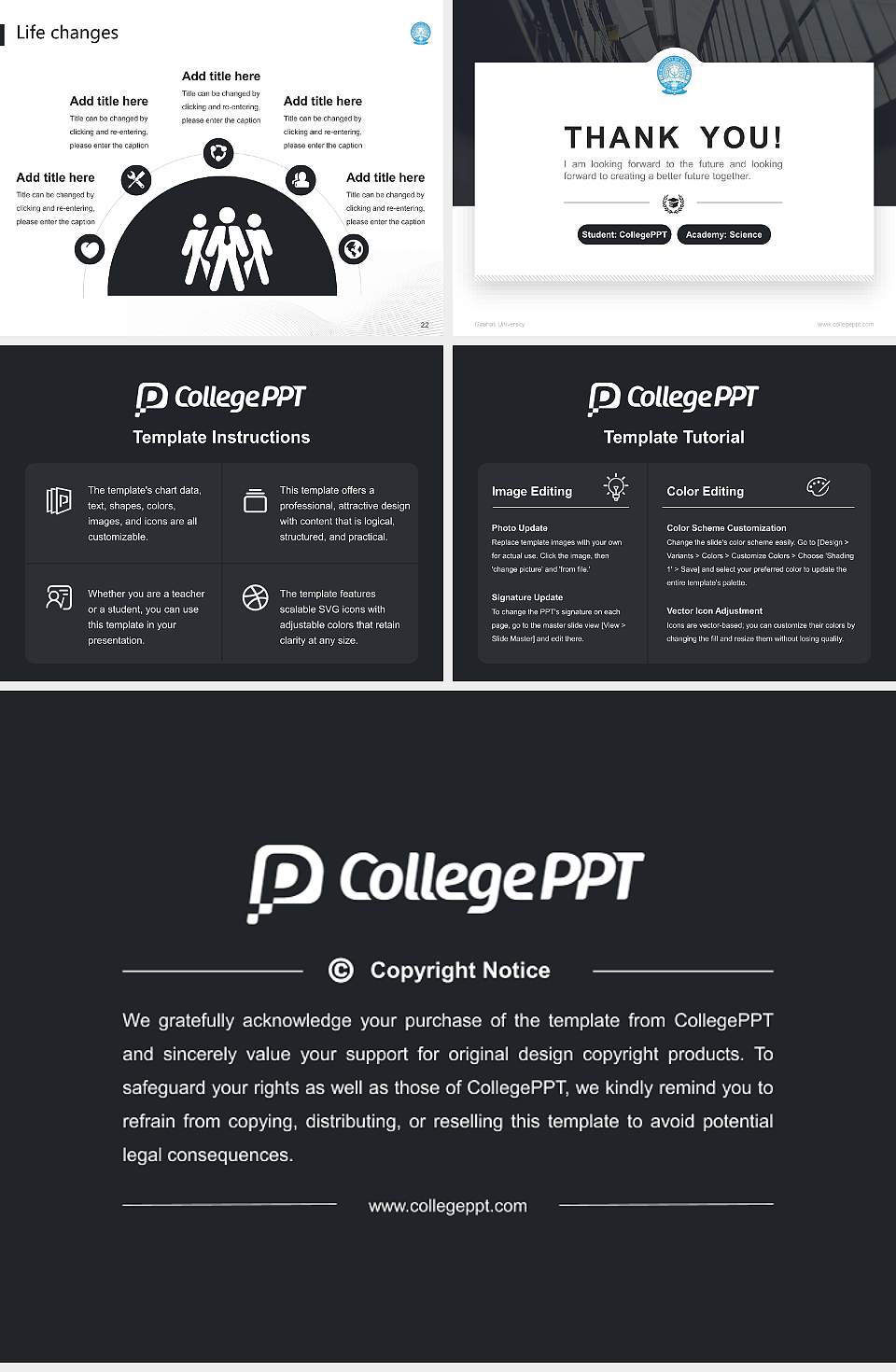 Gauhati University National Scholarship Defense PPT Template4:3 ratio PPT effect preview image4