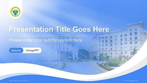 Dayananda Sagar University Lecture Sharing and Networking Event PPT Template