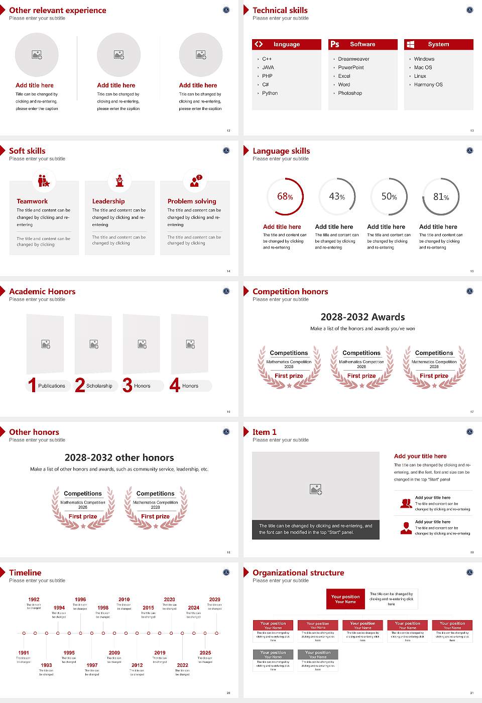 Gati Shakti Vishwavidyalaya Resume PPT Template16:9 ratio PPT effect preview image3