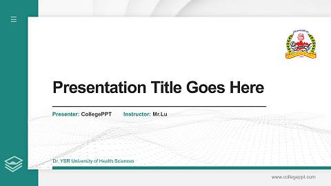 Dr. YSR University of Health Sciences Thesis Proposal/Graduation Defense PPT Template