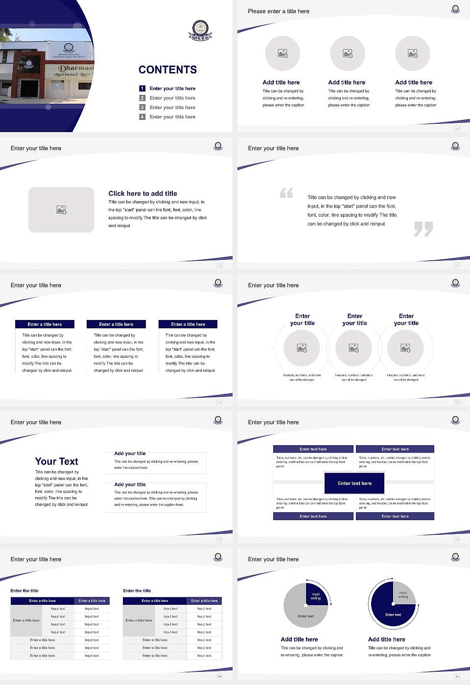 Dharmashastra National Law University Course/Courseware Creation PPT Template16:9 ratio PPT effect preview image2