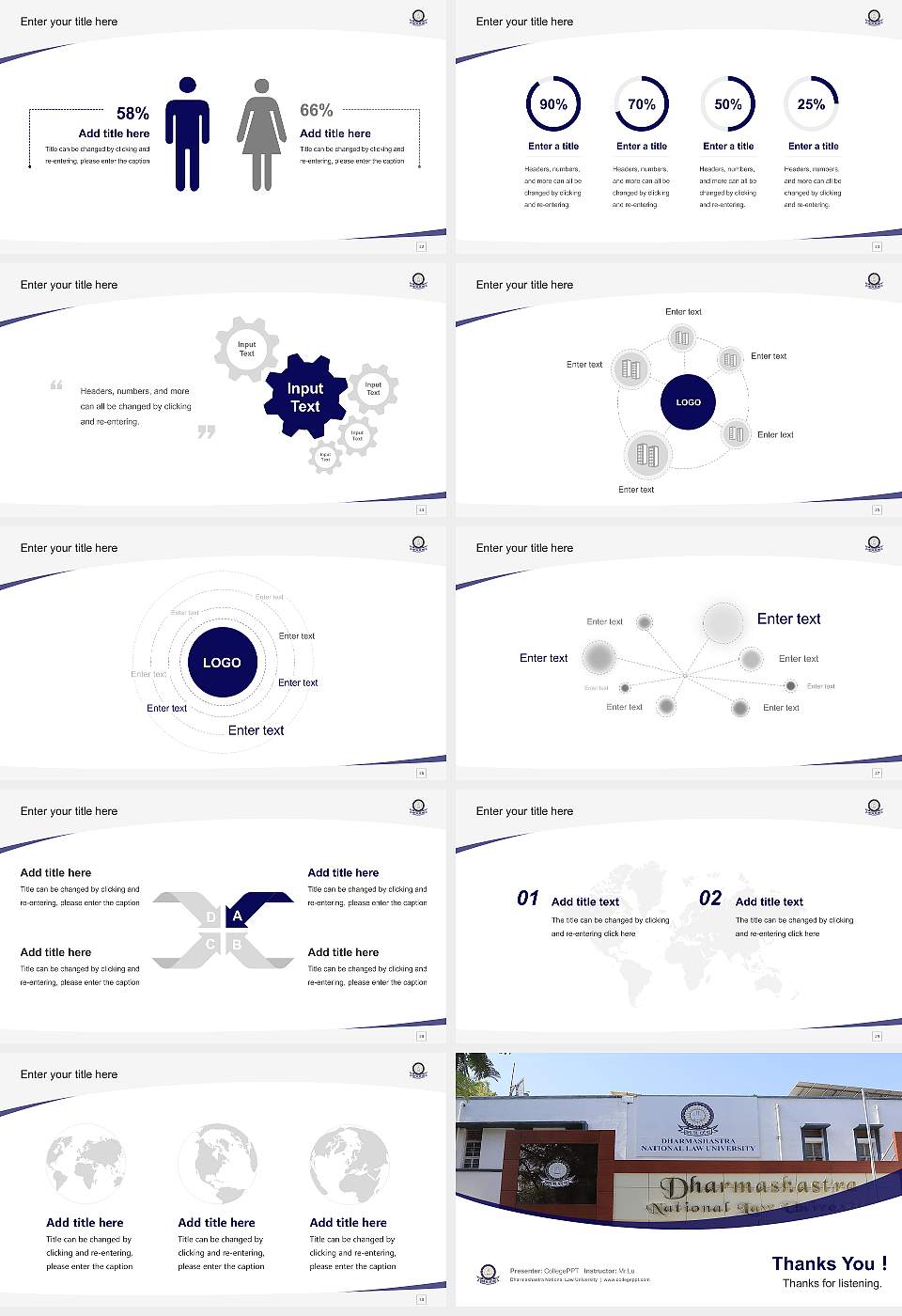 Dharmashastra National Law University Course/Courseware Creation PPT Template16:9 ratio PPT effect preview image4