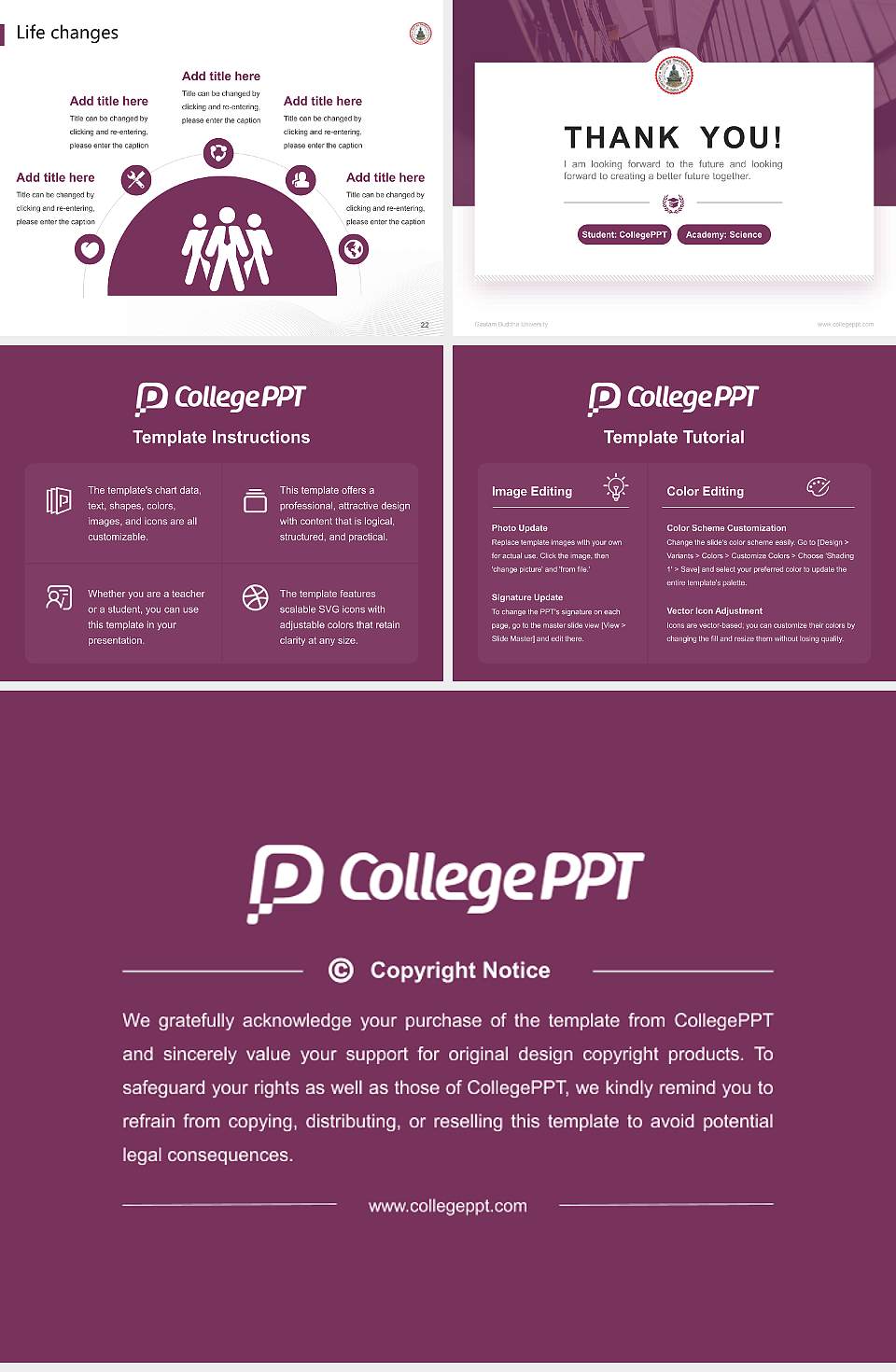 Gautam Buddha University National Scholarship Defense PPT Template4:3 ratio PPT effect preview image4