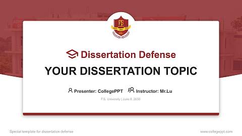 F.S. University Graduation Thesis Defense PPT Template