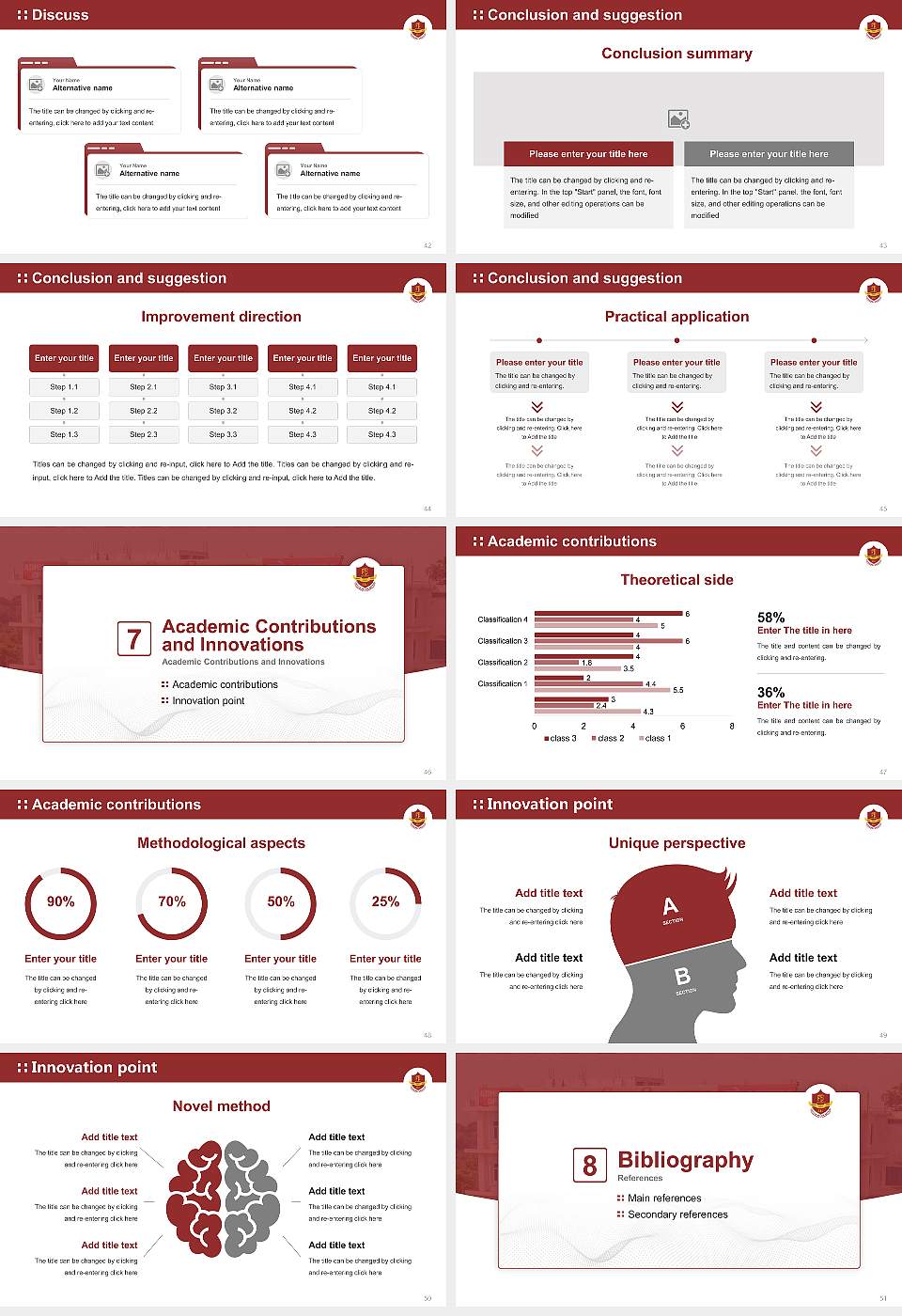 F.S. University Graduation Thesis Defense PPT Template16:9 ratio PPT effect preview image6
