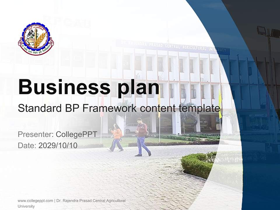 Dr. Rajendra Prasad Central Agricultural University Competition/Entrepreneurship Contest PPT Template4:3 ratio PPT effect preview image9
