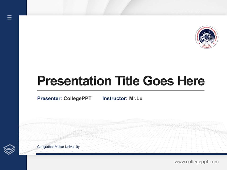 Gangadhar Meher University Thesis Proposal/Graduation Defense PPT Template4:3 ratio PPT effect preview image5