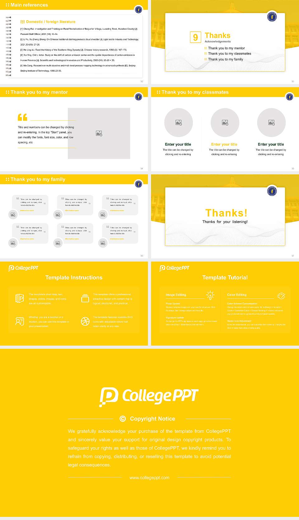 Girijananda Chowdhury University Assam Graduation Thesis Defense PPT Template16:9 ratio PPT effect preview image7