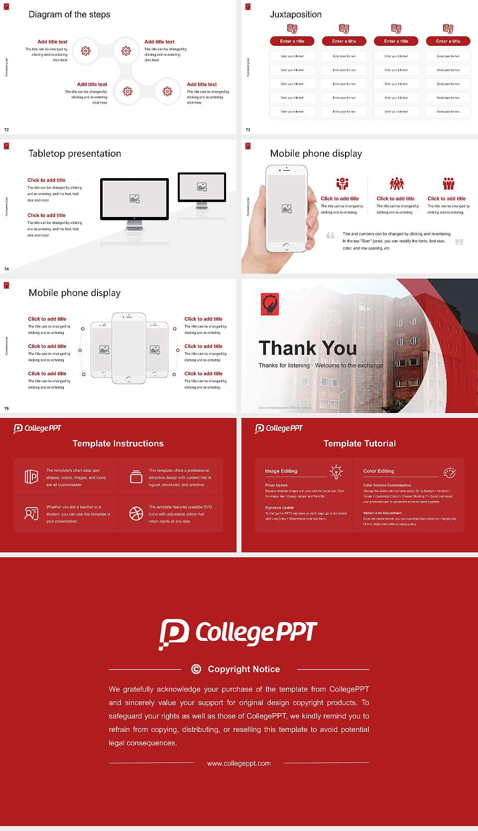 GNA University Competition/Entrepreneurship Contest PPT Template16:9 ratio PPT effect preview image9