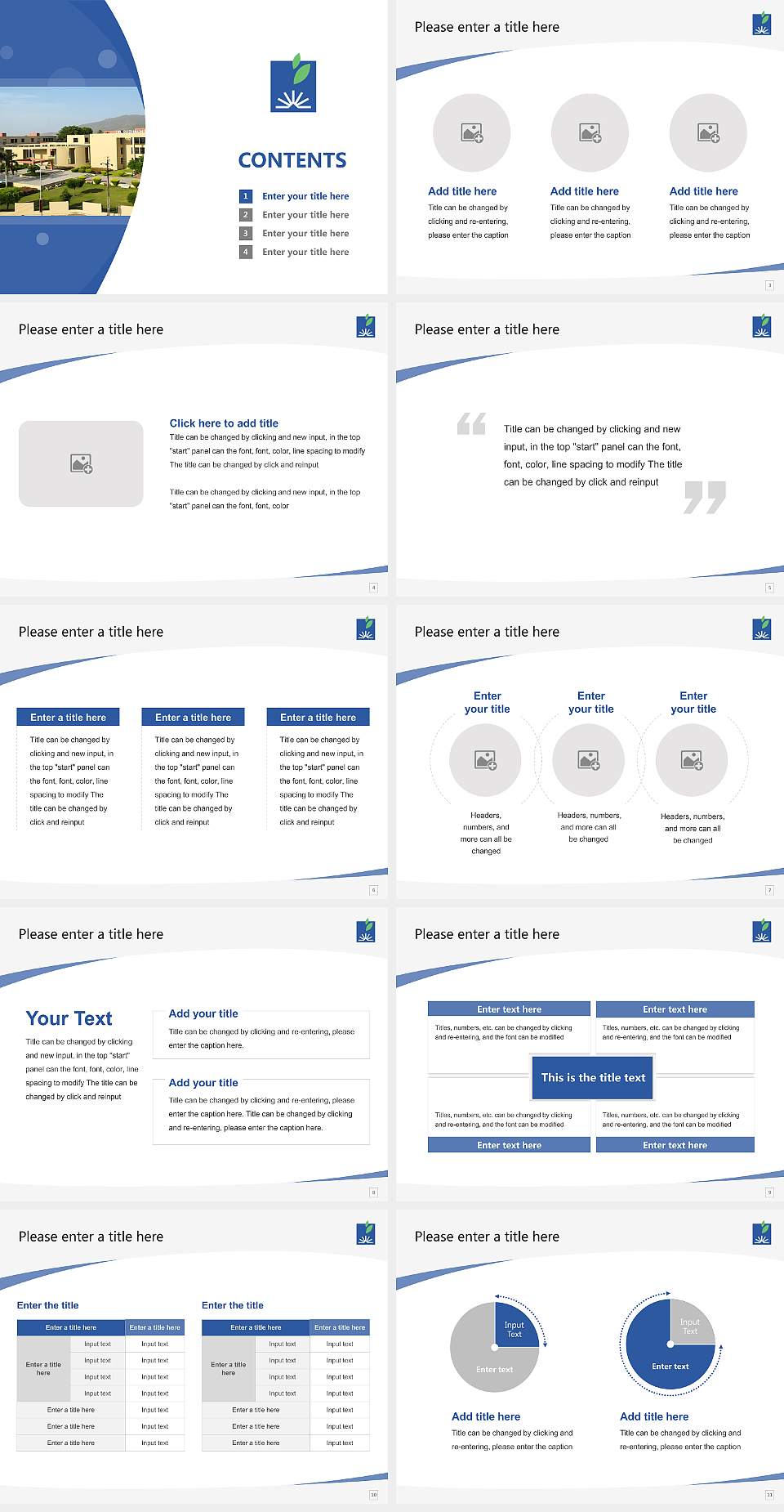 Dr. Subhash University Course/Courseware Creation PPT Template4:3 ratio PPT effect preview image2