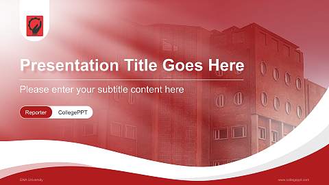 GNA University Lecture Sharing and Networking Event PPT Template