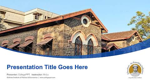 Gokhale Institute of Politics & Economics Course/Courseware Creation PPT Template
