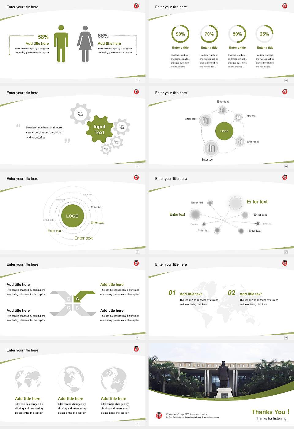 Dr. Ram Manohar Lohiya National Law University Course/Courseware Creation PPT Template16:9 ratio PPT effect preview image4