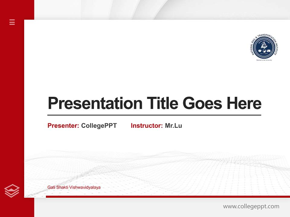 Gati Shakti Vishwavidyalaya Thesis Proposal/Graduation Defense PPT Template4:3 ratio PPT effect preview image5