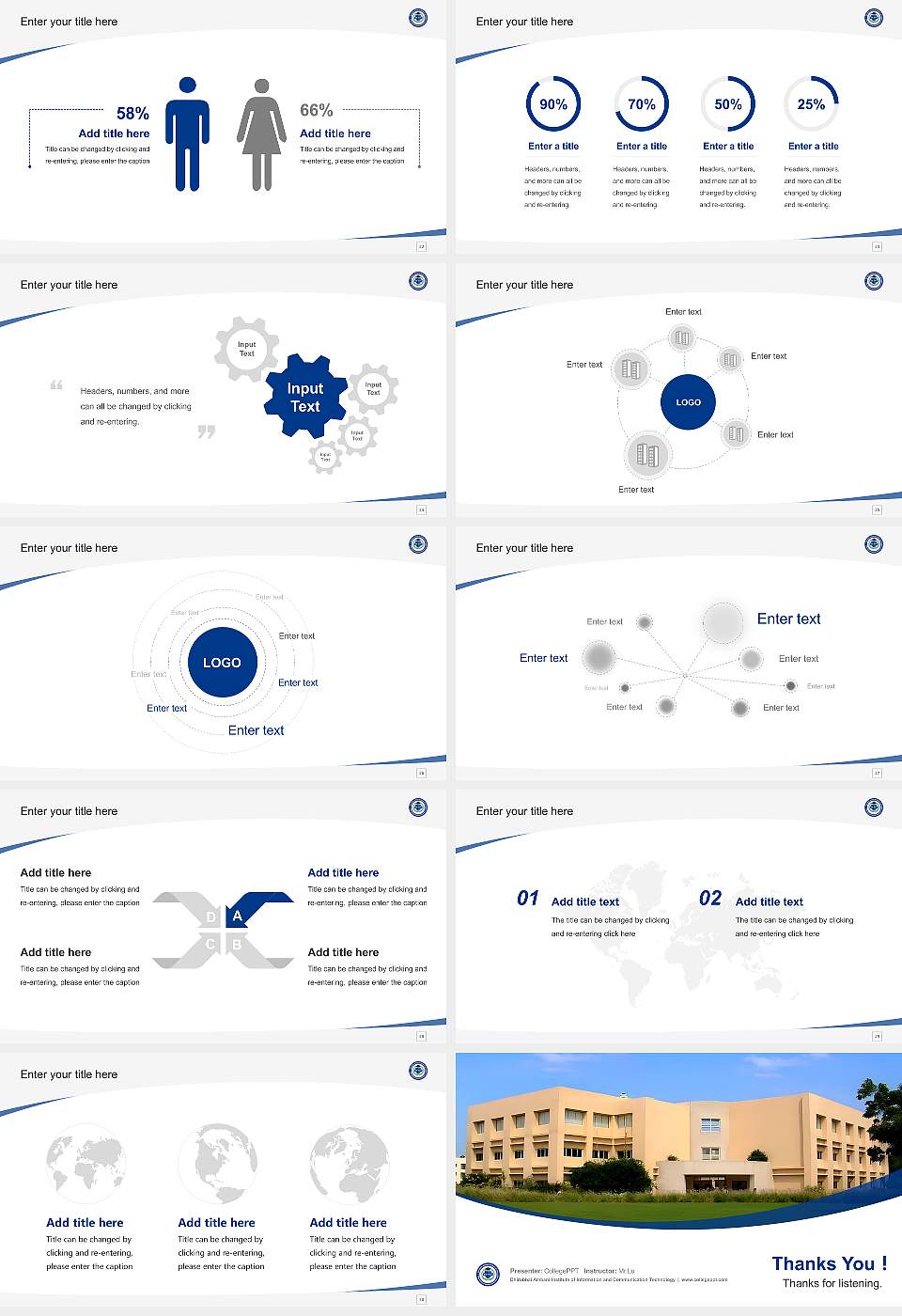 Dhirubhai Ambani Institute of Information and Communication Technology Course/Courseware Creation PPT Template16:9 ratio PPT effect preview image4