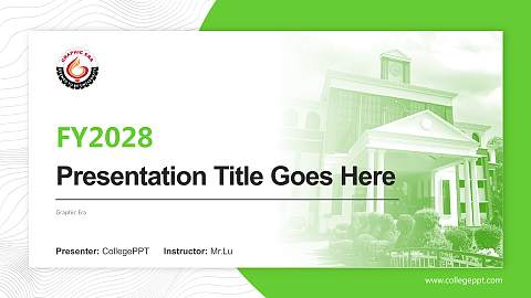 Graphic Era Academic Presentation/Research Findings Report PPT Template