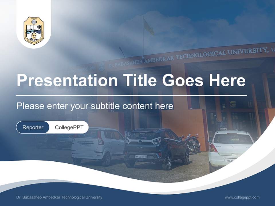 Dr. Babasaheb Ambedkar Technological University Lecture Sharing and Networking Event PPT Template4:3 ratio PPT effect preview image4
