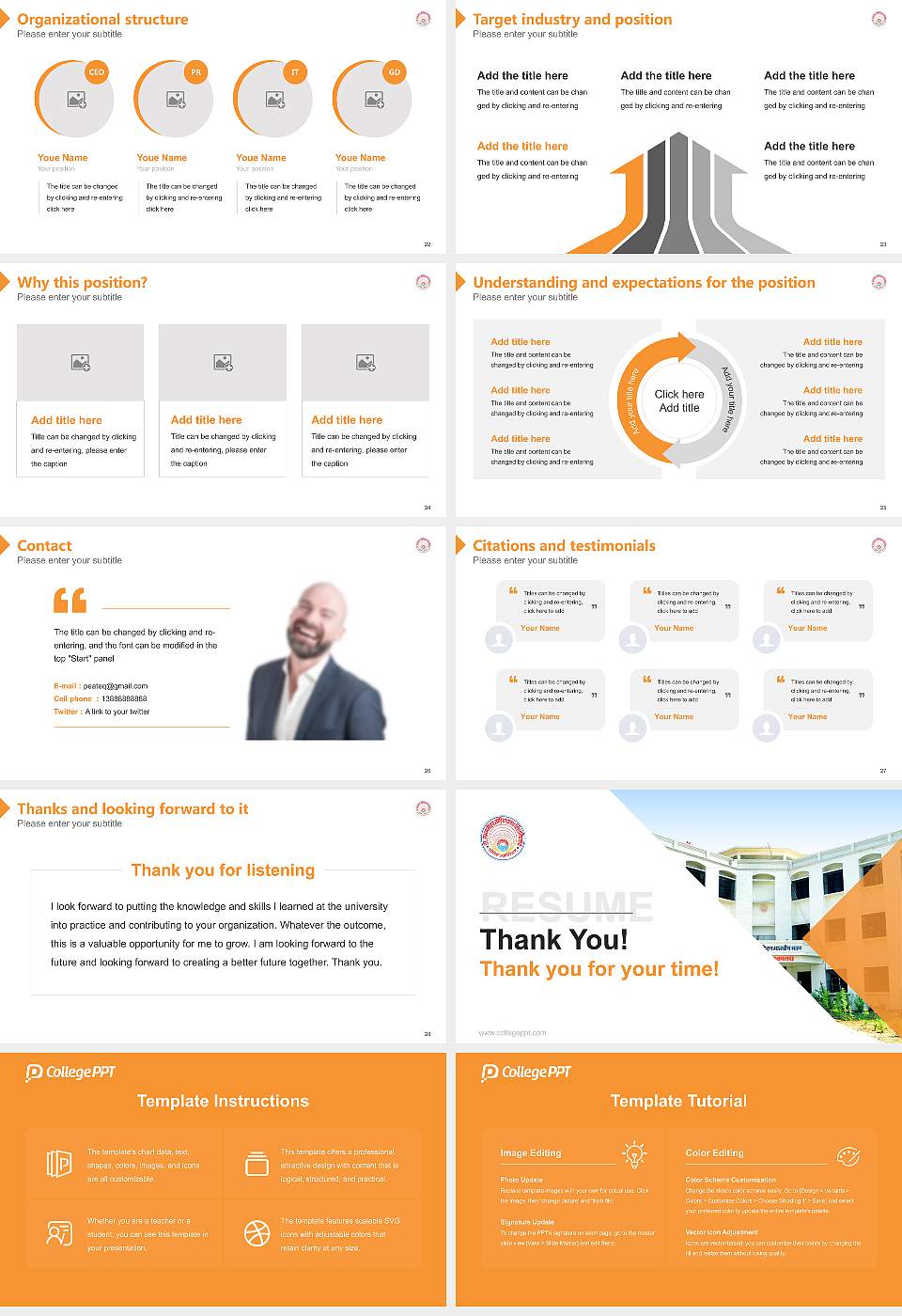 Dr Ram Manohar Lohia Awadh University Resume PPT Template16:9 ratio PPT effect preview image4