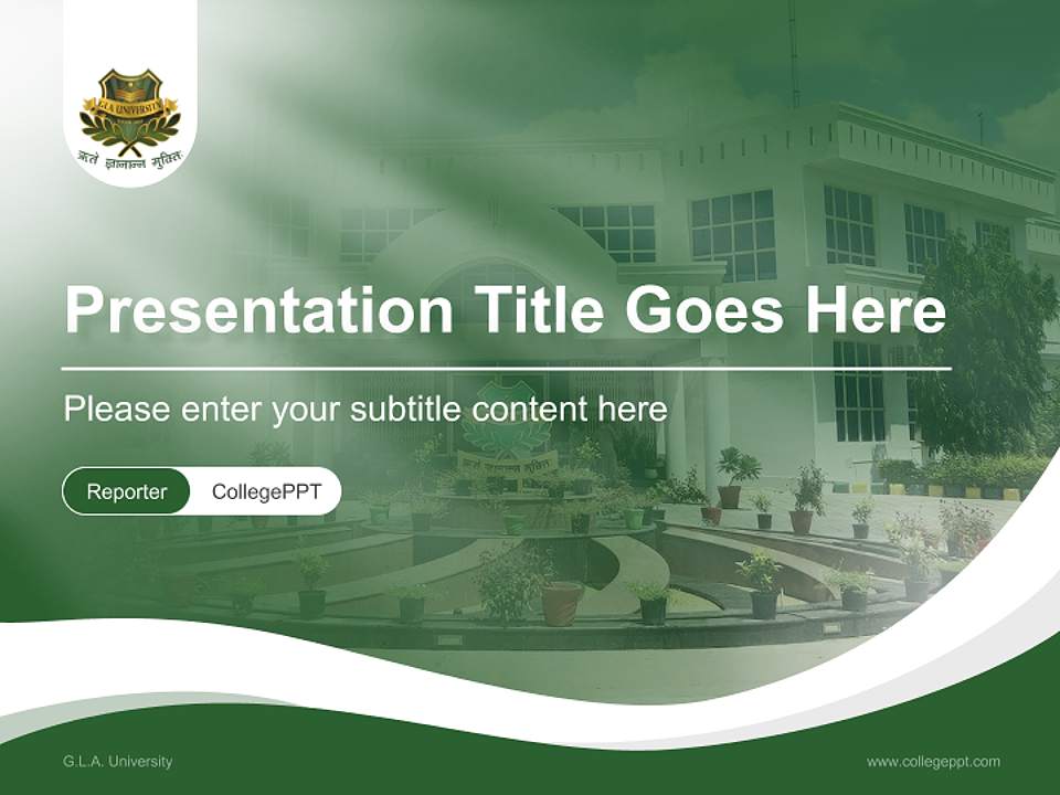 G.L.A. University Lecture Sharing and Networking Event PPT Template4:3 ratio PPT effect preview image4