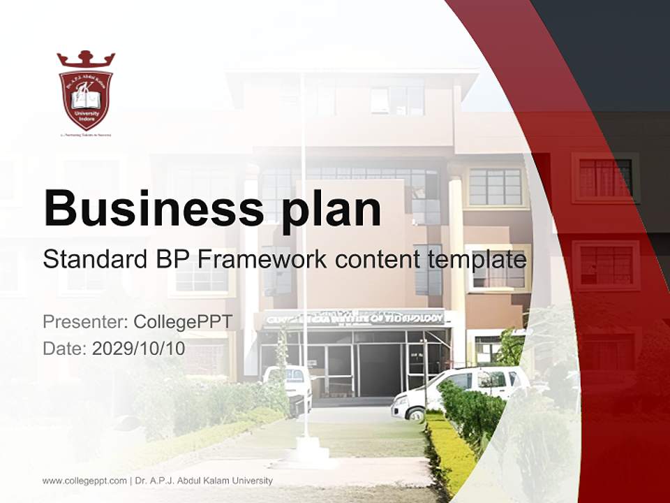 Dr. A.P.J. Abdul Kalam University Competition/Entrepreneurship Contest PPT Template4:3 ratio PPT effect preview image9