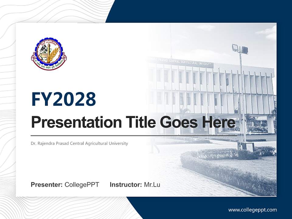 Dr. Rajendra Prasad Central Agricultural University Academic Presentation/Research Findings Report PPT Template4:3 ratio PPT effect preview image5