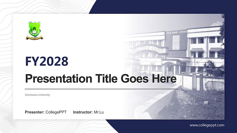 Gondwana University Academic Presentation/Research Findings Report PPT Template16:9 ratio PPT effect preview image