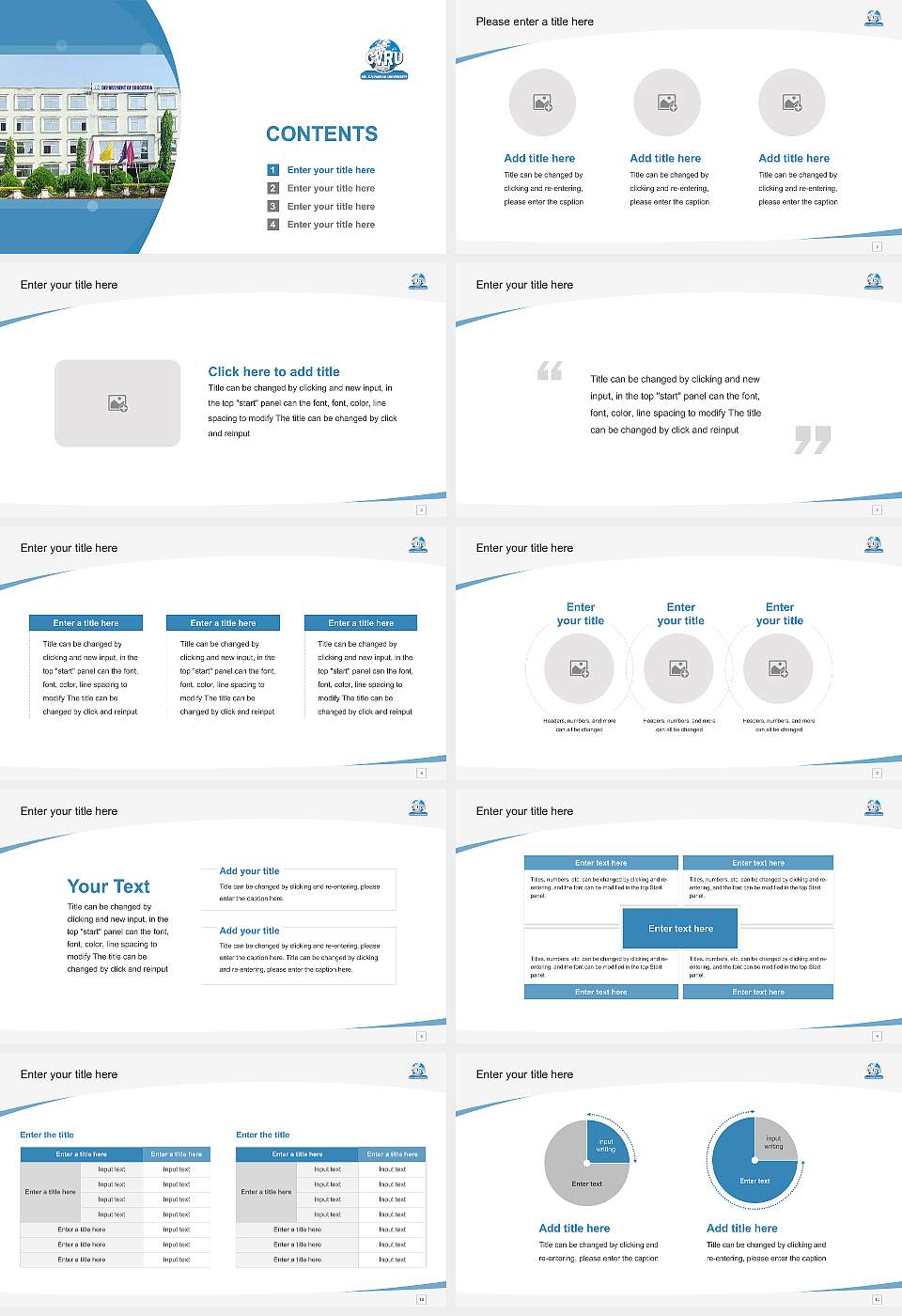 Dr. CV Raman University Chhattisgarh Course/Courseware Creation PPT Template16:9 ratio PPT effect preview image2