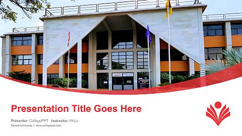 Ganpat University Course/Courseware Creation PPT Template