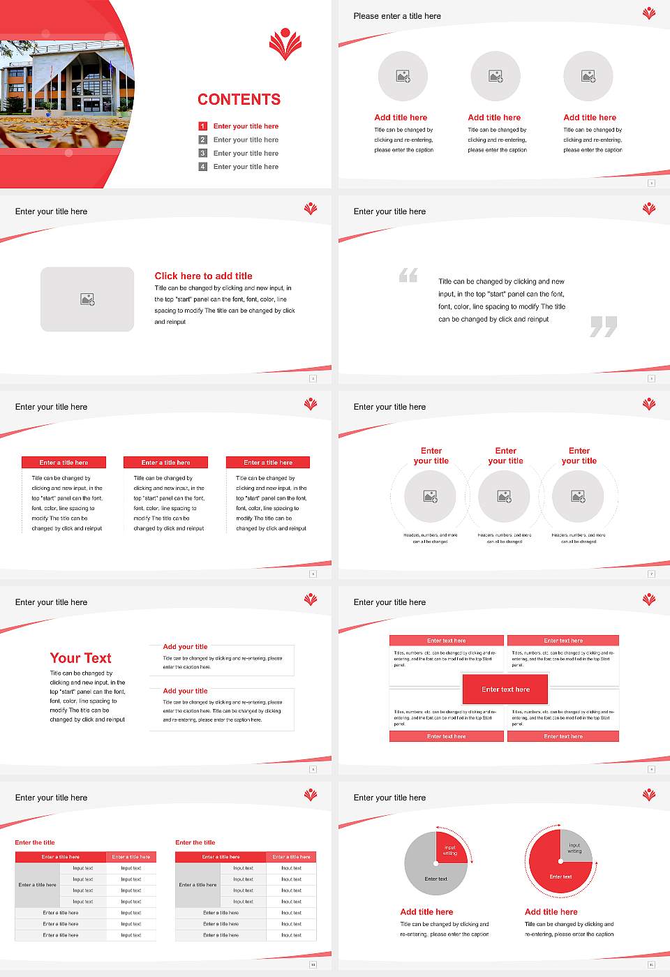 Ganpat University Course/Courseware Creation PPT Template16:9 ratio PPT effect preview image2