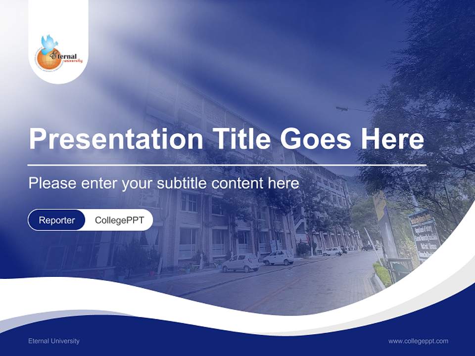 Eternal University Lecture Sharing and Networking Event PPT Template4:3 ratio PPT effect preview image4