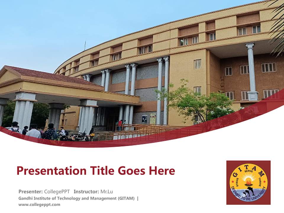 Gandhi Institute of Technology and Management (GITAM) Course/Courseware Creation PPT Template4:3 ratio PPT effect preview image5