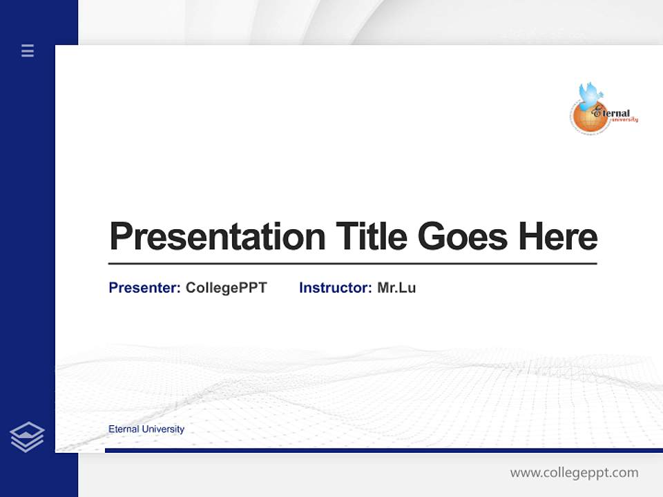 Eternal University Thesis Proposal/Graduation Defense PPT Template4:3 ratio PPT effect preview image5