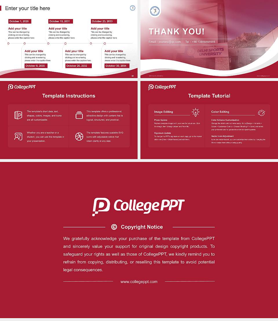 Delhi Sports University Lecture Sharing and Networking Event PPT Template16:9 ratio PPT effect preview image4