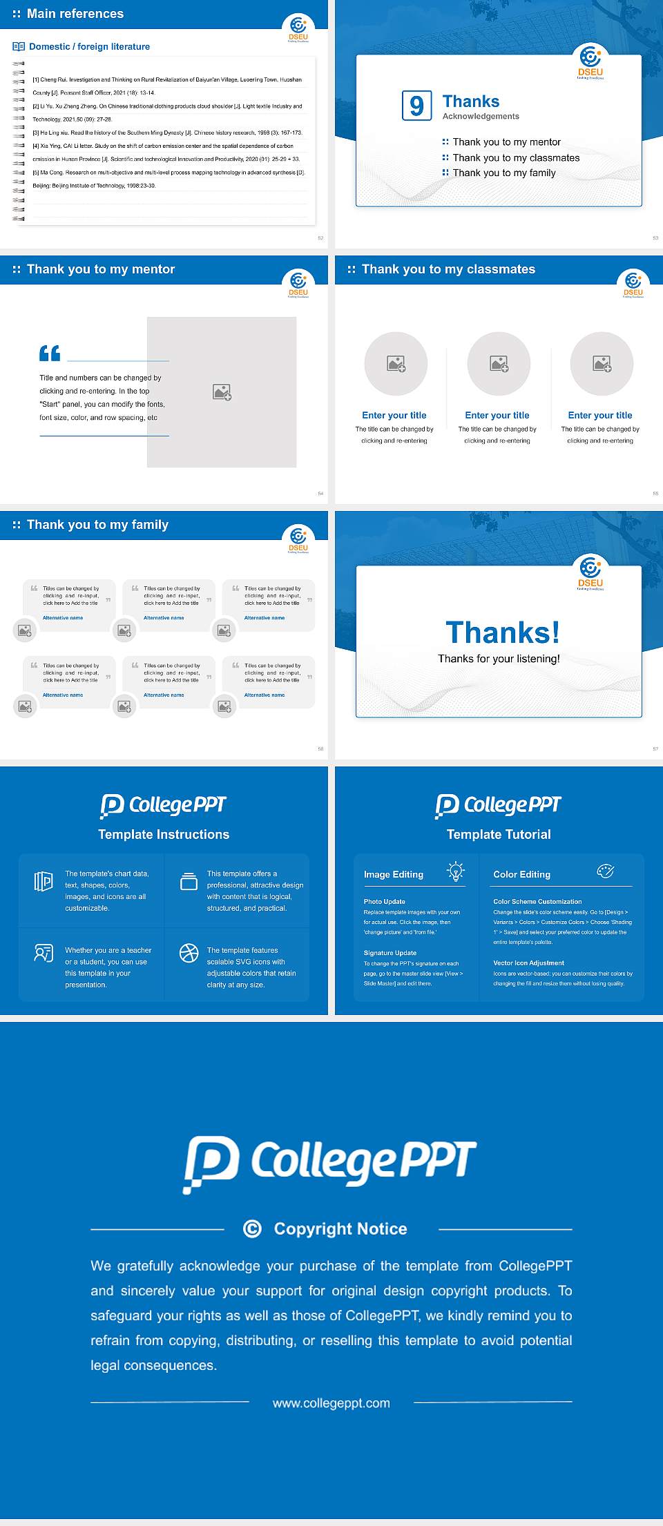 Delhi Skill and Entrepreneurship University Graduation Thesis Defense PPT Template4:3 ratio PPT effect preview image7