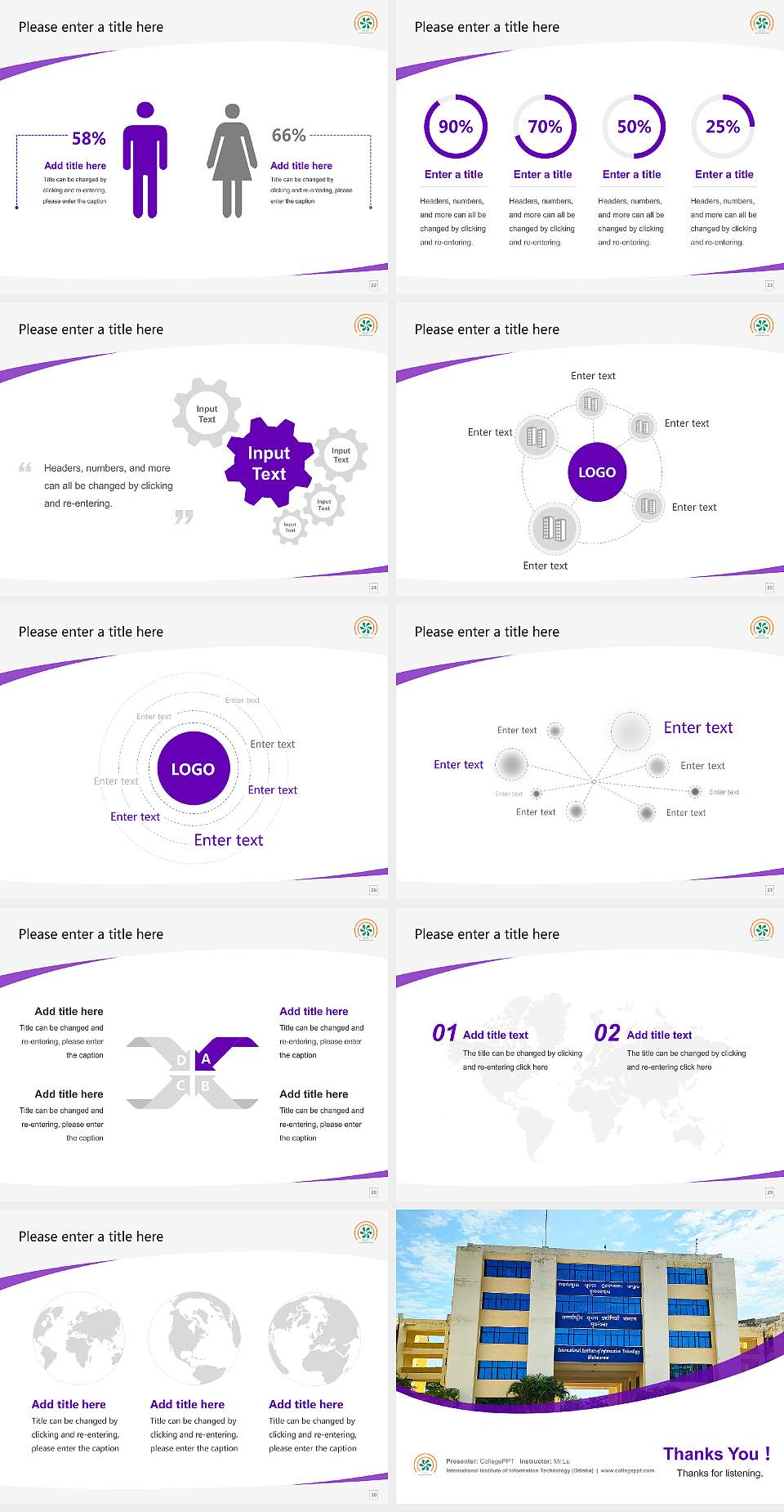 International Institute of Information Technology (Odisha) Course/Courseware Creation PPT Template4:3 ratio PPT effect preview image4