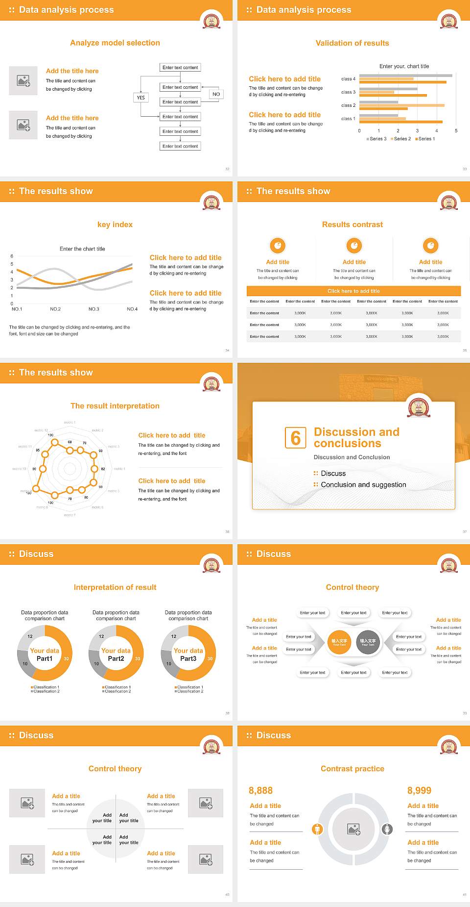 Jagadguru Ramanandacharya Rajasthan Sanskrit University Graduation Thesis Defense PPT Template4:3 ratio PPT effect preview image5