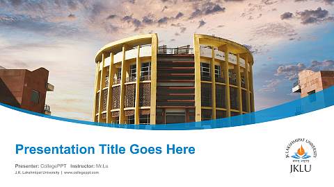 J.K. Lakshmipat University Course/Courseware Creation PPT Template