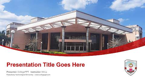 Puducherry Technological University Course/Courseware Creation PPT Template
