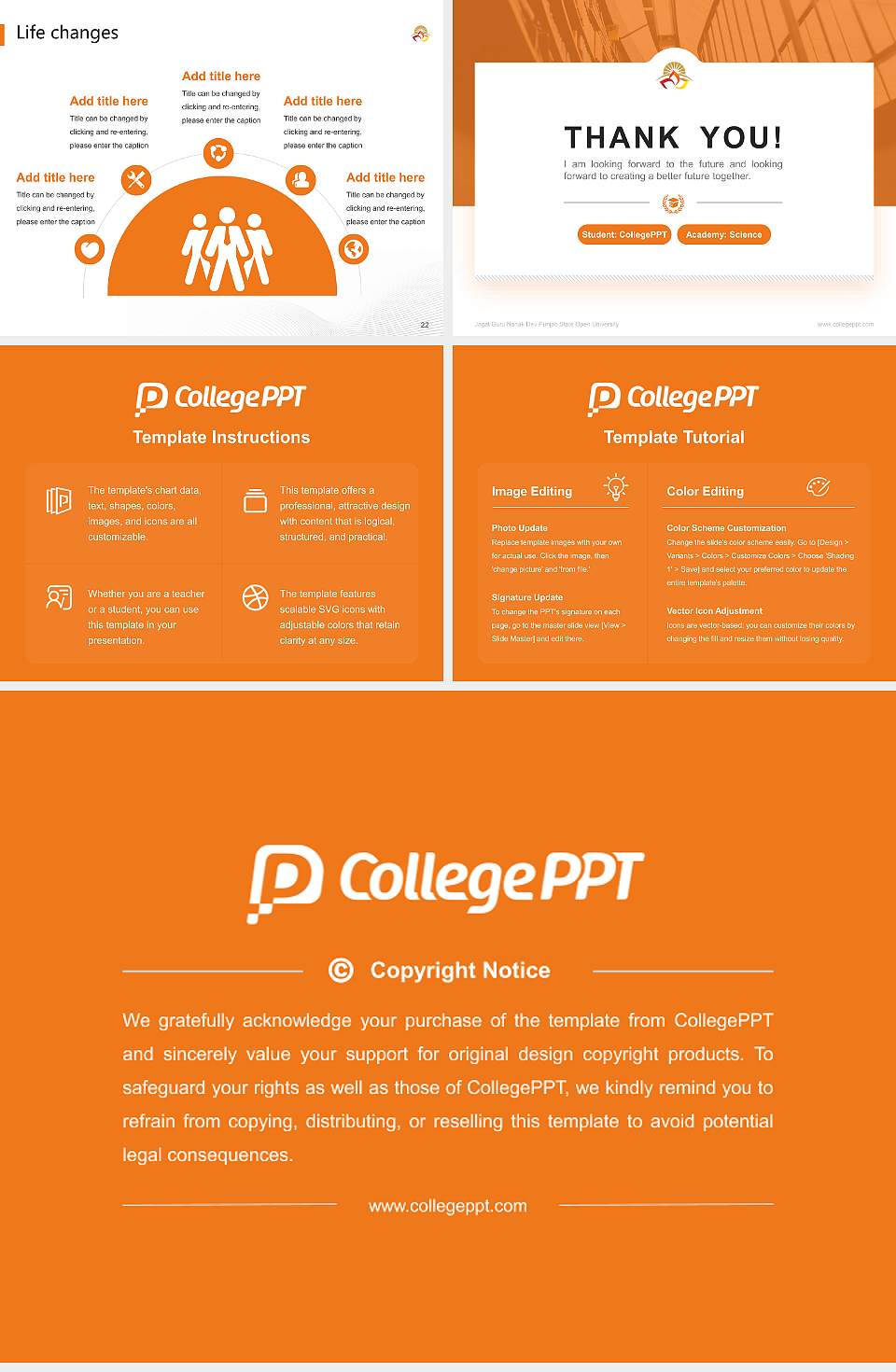 Jagat Guru Nanak Dev Punjab State Open University National Scholarship Defense PPT Template4:3 ratio PPT effect preview image4