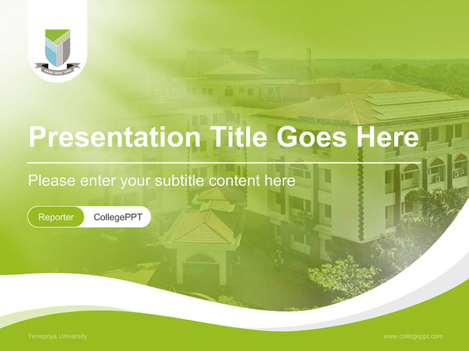 Yenepoya University Lecture Sharing and Networking Event PPT Template4:3 ratio PPT effect preview image4