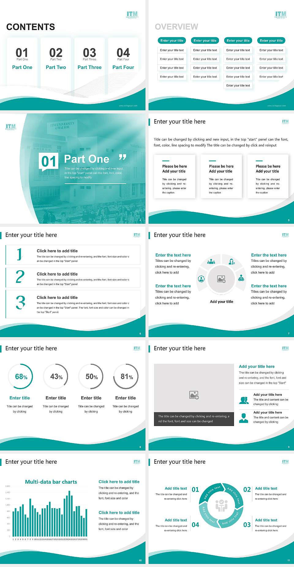 ITM University (Gwalior) Lecture Sharing and Networking Event PPT Template4:3 ratio PPT effect preview image2