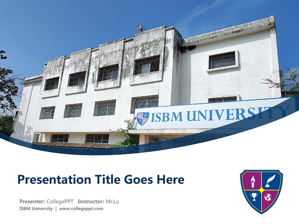 ISBM University Course/Courseware Creation PPT Template4:3 ratio PPT effect preview image5