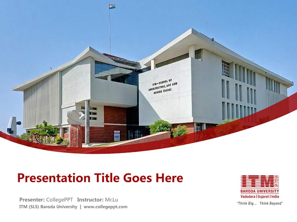 ITM (SLS) Baroda University Course/Courseware Creation PPT Template4:3 ratio PPT effect preview image5