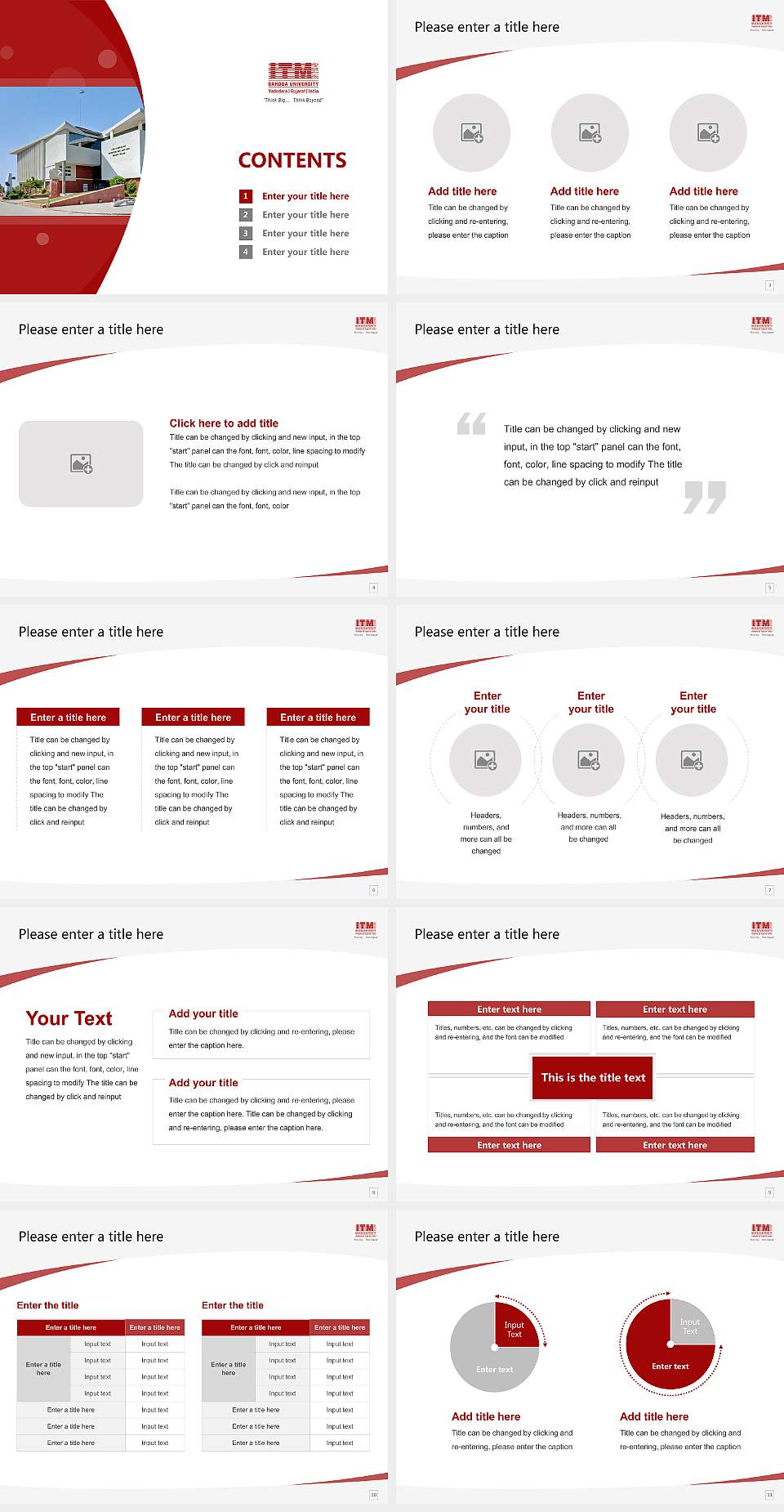 ITM (SLS) Baroda University Course/Courseware Creation PPT Template4:3 ratio PPT effect preview image2