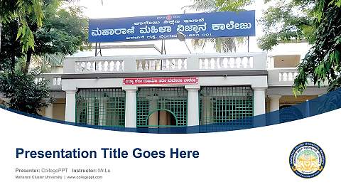 Maharani Cluster University Course/Courseware Creation PPT Template